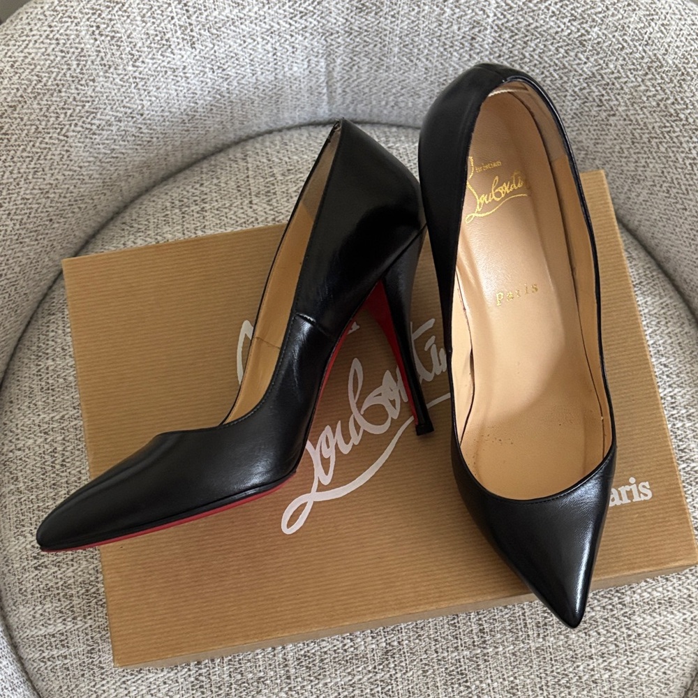 Christian Louboutin Black and Red Heels